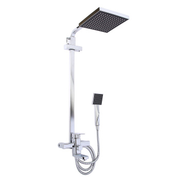 Смеситель д/ванны со стойкой для душа + ручной душ Accoona A8394 *1/6