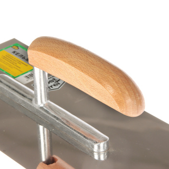 Кельма штукатура стальная 888, 280х130 мм деревянная ручка