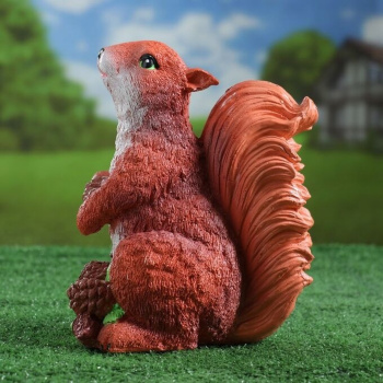 Садовая фигура "Белка с шишками" 24х14х19см 4870383