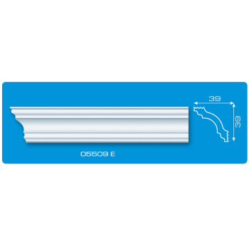 Плинтус потолочный  "Формат" 05509Е 2,0м  39*39  *50/100 (углы арт.ТД11)