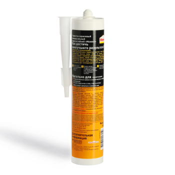 Герметик универсальный 280 мл Момент, морозостойкий, акриловый, белый