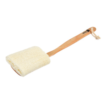 Мочалка из люфы, на деревянной ручке "Банные штучки" /30