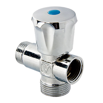 Вентиль трехпроходной для бытовой техники1/2"х3/4"х1/2" П/П/М VALTEC VT.255.N *1/90