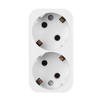 Разветвитель  2роз.  с заземлением 16А АМ 16-2Е  "Фотон" 12322   *1/20/120