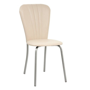 Стул FORPOST Кафе-2, 53x87x42 cм, экокожа, белая рептилия