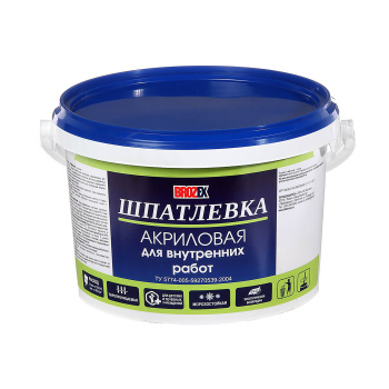 Шпатлевка акриловая 5 кг BROZEX