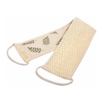 Мочалка с принтом "Листья", лента 10*60 см "Банные штучки"