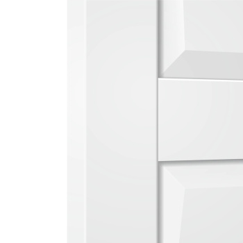 Дверное полотно глухое Двери Гуд DIAMOND 2, 2000х600х38 мм, белый бархат