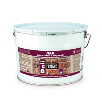 Лак акриловый для наружных и внутренних работ по камню и кирпичу 9 л ДАЛИ *1/55
