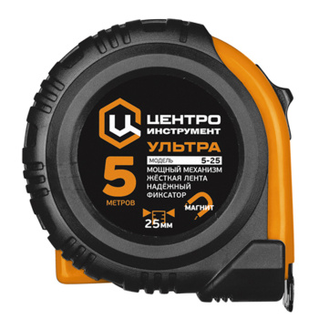 Рулетка 3м "УЛЬТРА" каучук с фиксатором магнитная (3Мх19мм) ЦИ *1/12 Рулетка 3м "УЛЬТРА" каучук с фиксатором магнитная (3Мх19мм) ЦИ *1/12