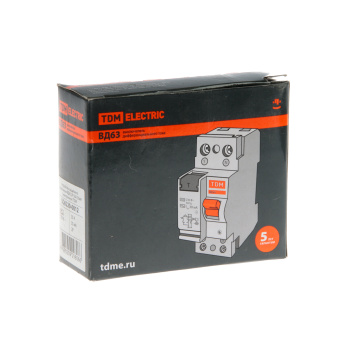 Устройство защитного отключения с УЗО TDM ELECTRIC, 2 полюса, 50 А, 30 мА