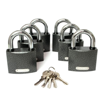 Замок навесной Апекс МАСТЕР-СИСТЕМА PD-01-63 (КОМПЛЕКТ 6 замков+5кл.) *1/5