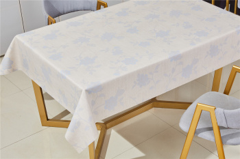 Клеёнка на тканевой основе, полиур.покр."Kleo" "Цветы на веточках" гол.на беж.ш.1,37м SFPU-1978C *20