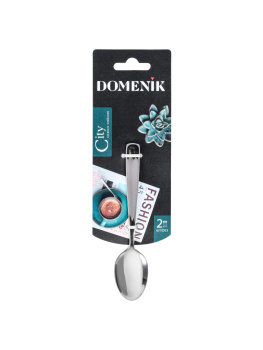 Ложка чайная нерж. "City" КОМПЛЕКТ 2ШТ на подвеске DMC092 "Domenik" *1/12/72 Ложка чайная нерж. "City" КОМПЛЕКТ 2ШТ на подвеске DMC092 "Domenik" *1/12/72
