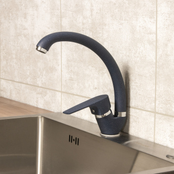 Смеситель для кухни Potato P59222-14 высокий излив (темно-синий) *1/10 Смеситель для кухни Potato P59222-14 высокий излив (темно-синий) *1/10