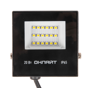 Прожектор светодиодный 20Вт 6,0K IP65 холодный Онлайт OFL-20-6K-BL-IP65-LED 61949 *1/50