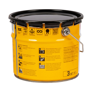 Мастика битумная 3 кг ТехноНиколь АquaMast, гидроизоляционная