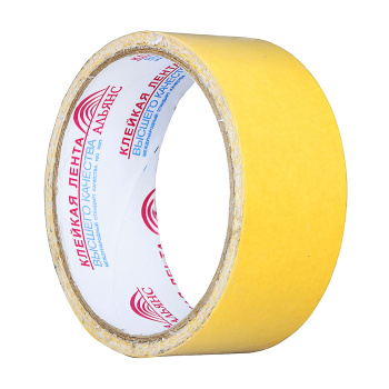 Лента клейкая двусторонняя на тканевой основе 38мм х 5м АЛЬЯНС *1/48