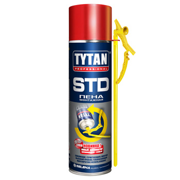 Пена монтажная бытовая 500 мл TYTAN STD Ergo, всесезонная