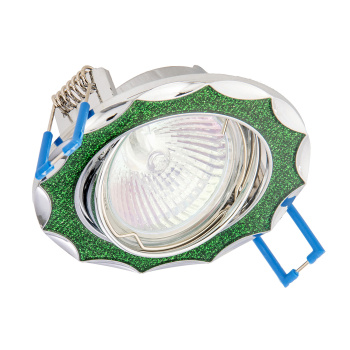 Светильник встраиваемый поворот.СВ 02-07 MR16 50Вт G5.3 зел.блеск/хромTDM SQ0359-0041 *1/10/50