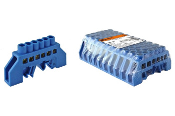 Шина "N" нулевая в изоляторе на DIN-рейку 8х12мм 4группы TDM SQ0801-0021 *10 Шина "N" нулевая в изоляторе на DIN-рейку 8х12мм 4группы TDM SQ0801-0021 *10