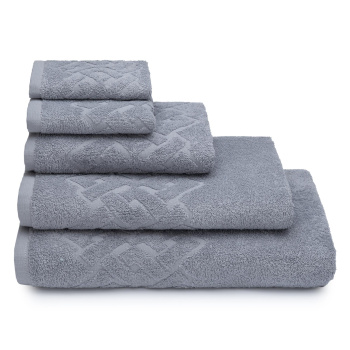 Полотенце махровое 50*90см Baldric цв.15-4307 серый 360гр/м2 ПТ-2601-05583 *5/25