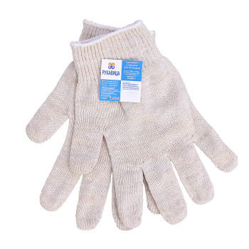 Перчатки ХБ б/покр 10кл (5 нитей) 40гр бел *10/300