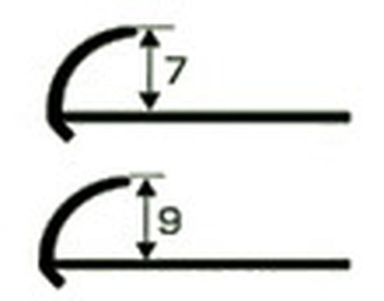 Профиль д/каф.плитки 9мм наружный 2,5м 0001белый РСП *50