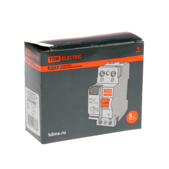 Устройство защитного отключения с УЗО TDM ELECTRIC, 2 полюса, 32 А, 30 мА