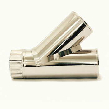 Тройник 135* d.120, нерж, 1,0мм *1/8