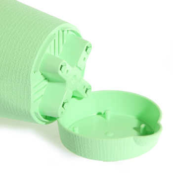 Кашпо пластм. "Le Parterre" 0,35л d верха 95мм h90мм с поддоном Зеленый 201-1 (Tek.A.Tek)*1/72