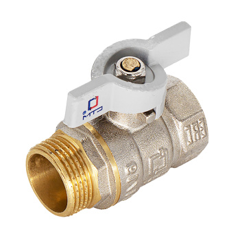 Кран шаровый 1" (Ø25) М/П бабочка СТМ (СТАНДАРТ) CWFMB001 *1/10/60