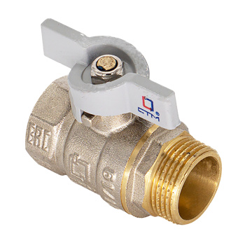 Кран шаровый 1" (Ø25) М/П бабочка СТМ (СТАНДАРТ) CWFMB001 *1/10/60