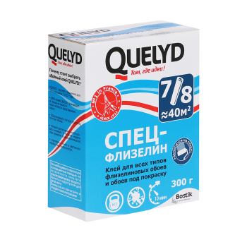 Клей для обоев Quelyd Спец-Флизелин, 300 г Клей для обоев Quelyd Спец-Флизелин, 300 г