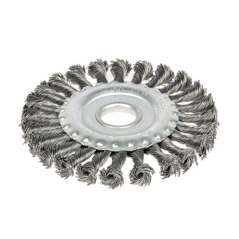 Щетка-насадка "колесо" для УШМ 125 мм радиальн. STURM стальн.вит.пров. (арт. 5240702) *1/60