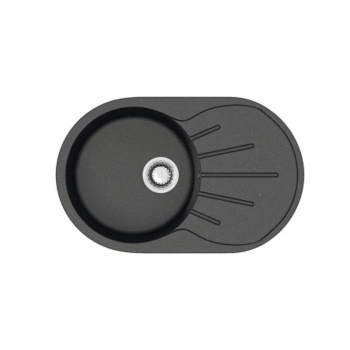 Мойка из искусственного камня овальная черная матовая AGATA 110/Q4 (730х450 мм)*1 Мойка из искусственного камня овальная черная матовая AGATA 110/Q4 (730х450 мм)*1