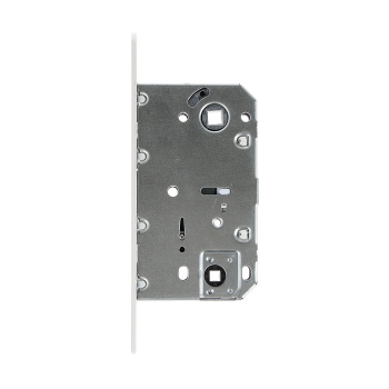 Защелка врезная п/ручку и фиксатор БЕЛЫЙ матовый БЕСШУМНАЯ 5300-MC-WC-WM Code Deco *1/40