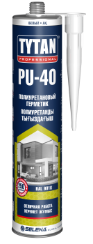 Герметик 310 мл TYTAN PU 40, полиуретановый, белый Герметик 310 мл TYTAN PU 40, полиуретановый, белый