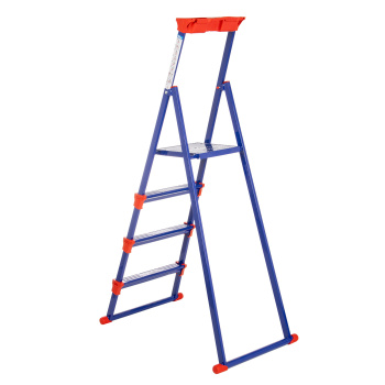 Стремянка стальная 4 ступени, выс.верхн. пл.0,86м, опоры с перемычкой-д/рыхл.поверхн. СМ4+ "Ника" *1