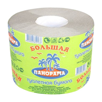 Бумага туалетная Панорама Большая со втулкой 70м.(арт.035) *32 Бумага туалетная Панорама Большая со втулкой 70м.(арт.035) *32
